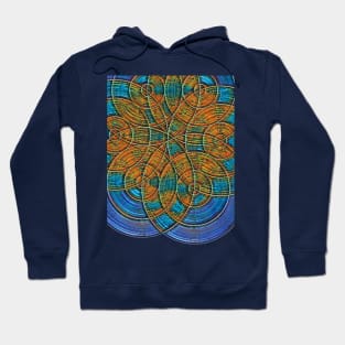 Flower Of Life Rust Hoodie